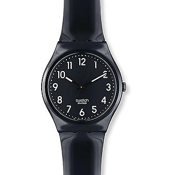 Watch swatch black suit neg-neg watch for Unisex Analog Quartz with GB247 Plastic Bracelet