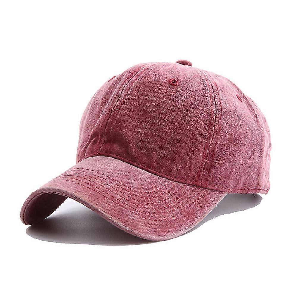 Comfortable Cotton Baseball Cap Adjustable Unstructured Vintage Washed