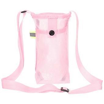 Mesh Water Bottle Bag Nylon Carrier for Storage with Adjustable Strap