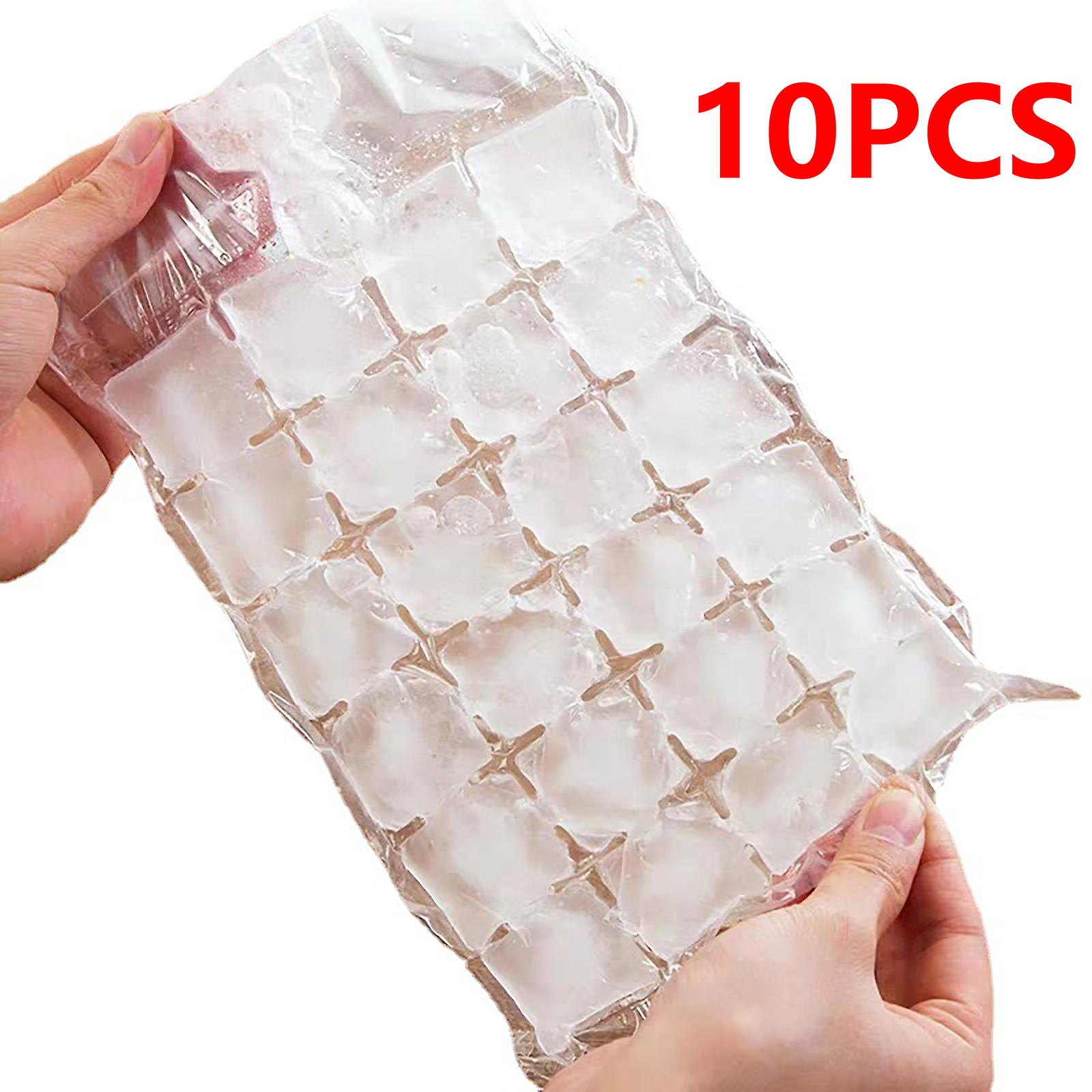 50pcs Ice Mould Disposable Portable Ice Cube Bags Transparent Faster Freezing