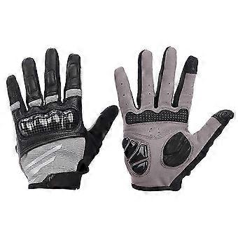 Winter unisex Anti, Collision Breathable Bike Gloves Cycling Equipment Black(black XXL)_HP
