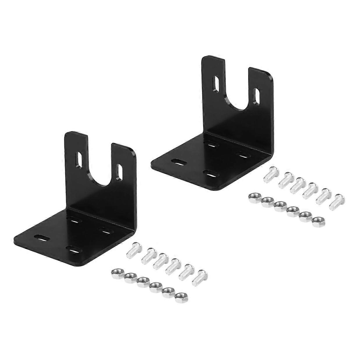 2 Sets Small Motor Mount Bracket Gear Motor Holder with Precision Cut Alignment for Easy Installation
