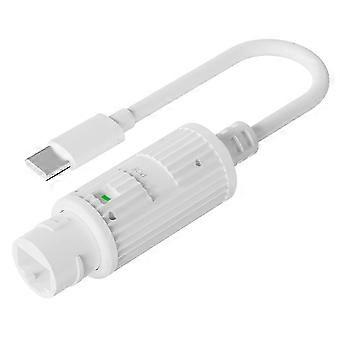 PoE to USB-C Adapter 48V to 5V 2.4A IEEE802.3af/at Compliant ABS Overcurrent Protection for Security Cameras Smart Home