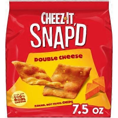 Cheez-It Snap'd Crackers, Double Cheese, 7.5 oz