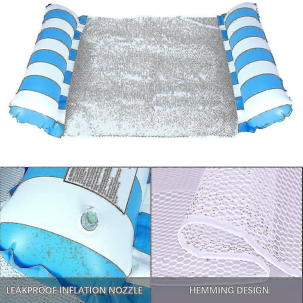 2 Packs Pool Hammock Floating Hammock Foldable Floating Hammock Portab