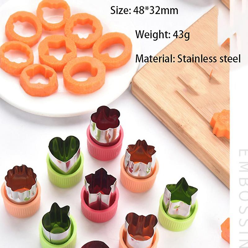 3-piece Stainless Steel Biscuit Mould, Fruit And Vegetable Cutting Mould