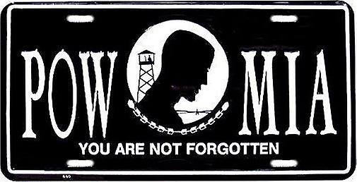 POW MIA You Are Never Forgotten License Plate
