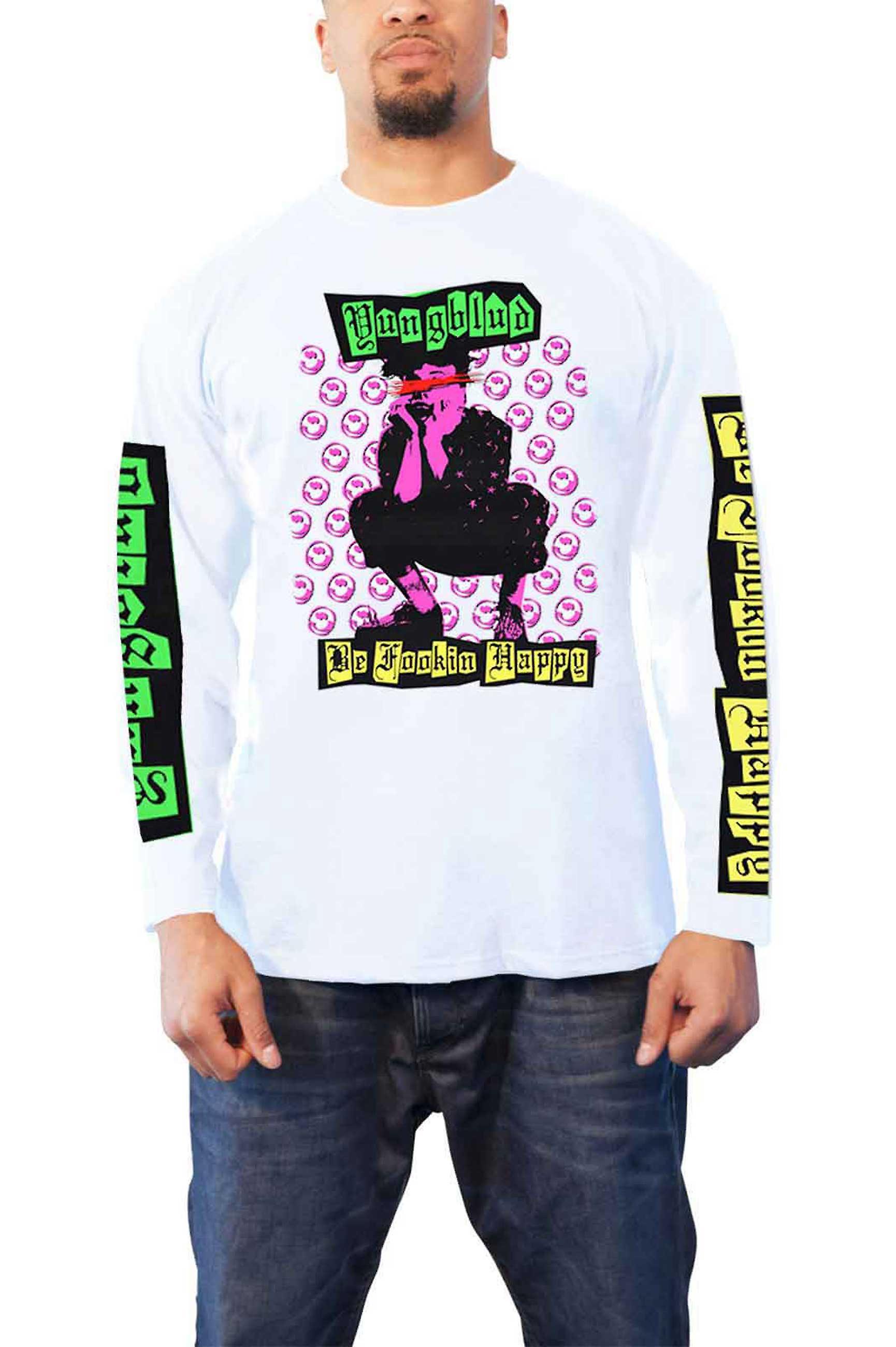 YungBlud Be Happy Face 长袖 T 恤