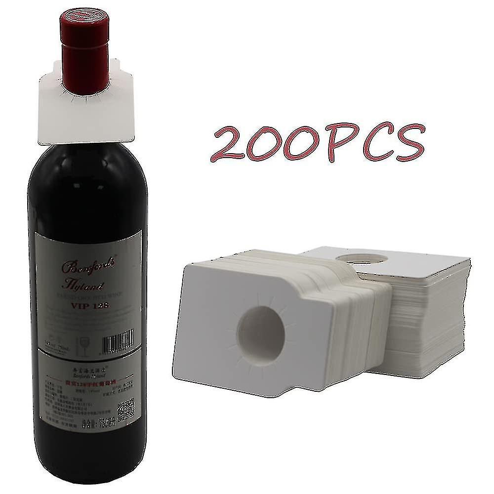 Wine Bottle Cellar Label, 200 Pieces Wine Bottle Neck Tags