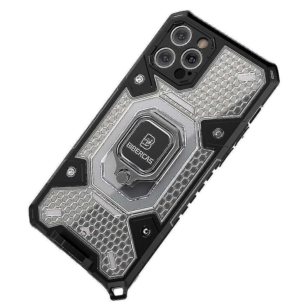 Compatible With Ip12pro Max Case Shockproof Heat Dissipation Magnetic Kickstand Anti-fall Phone Case
