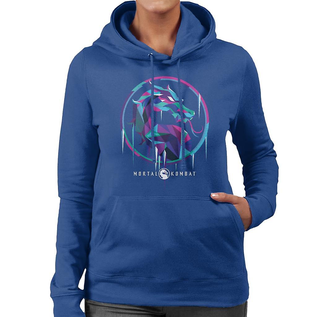 Mortal Kombat Sub Zero Ice Art Logo Women's Hooded Sweatshirt
