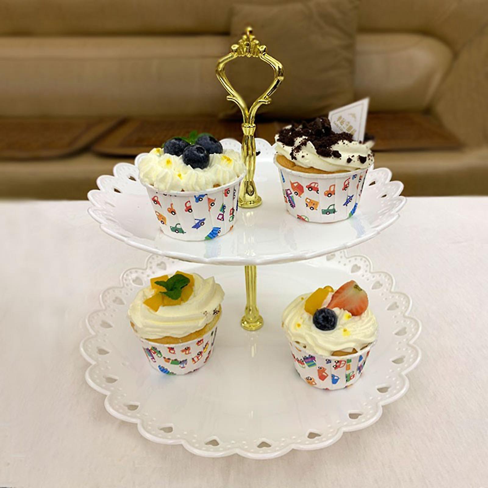Three-layer Cake Stand: Multi-purpose Cake Rack Stand In 4 Colors ...