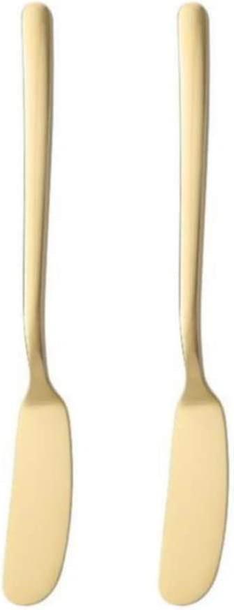 Dessertmes Rvs Botermes Boterspreider Kaas Dessert Jam Shaker (zwart)