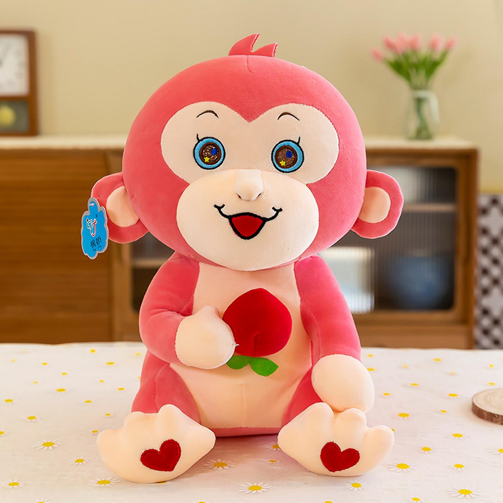 Lovely Naughty Monkey Plush Toy Stuffed Doll Soft Comfortable Skin-friendly Plush Doll For Adults Kids Boys And Girls