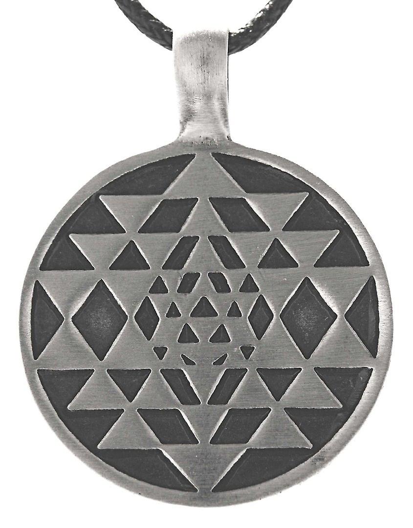 Pendant 121 Sri Yantra - Pewter