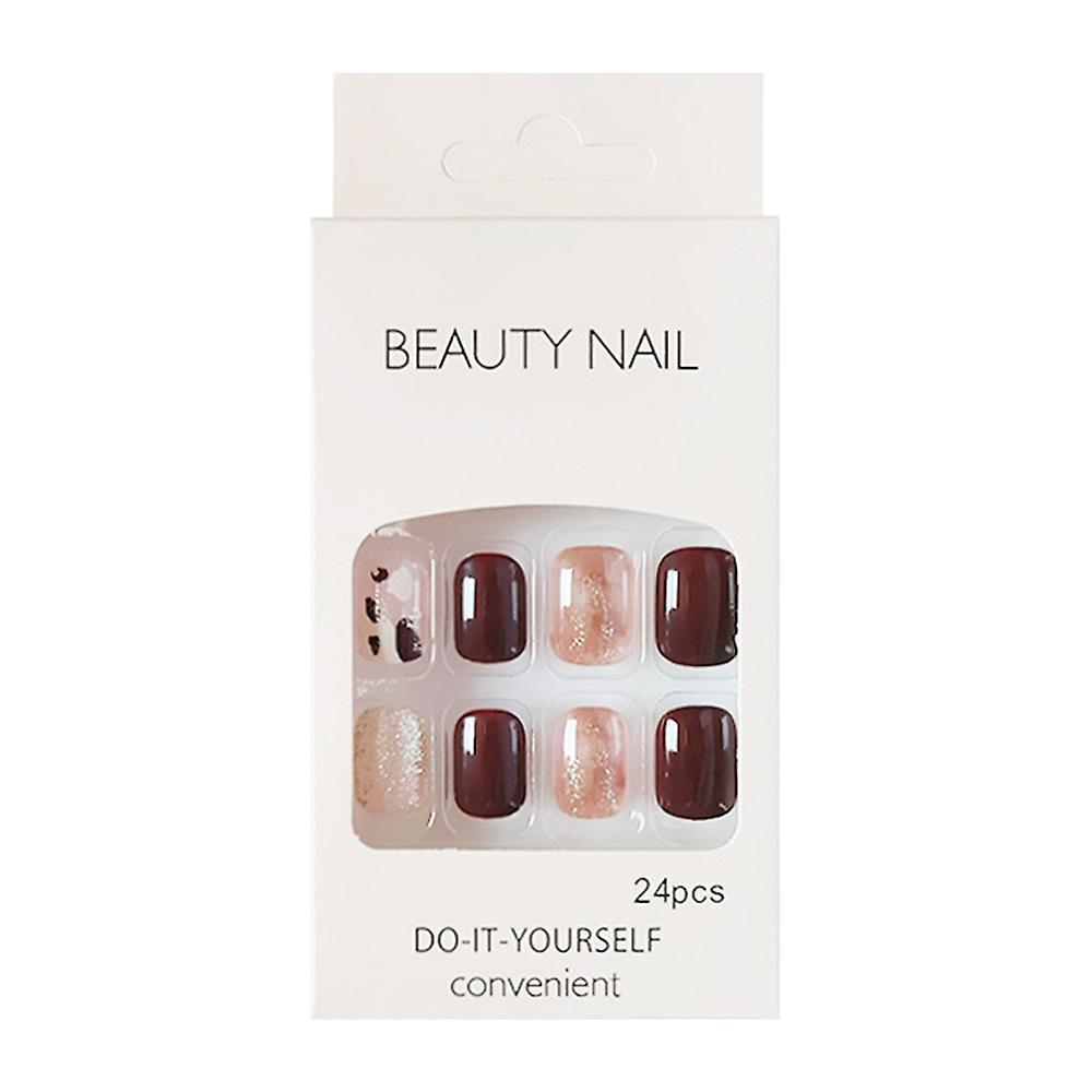 Glossy Press On Nail Sturdy Material Various Sizes Nail Easy Use