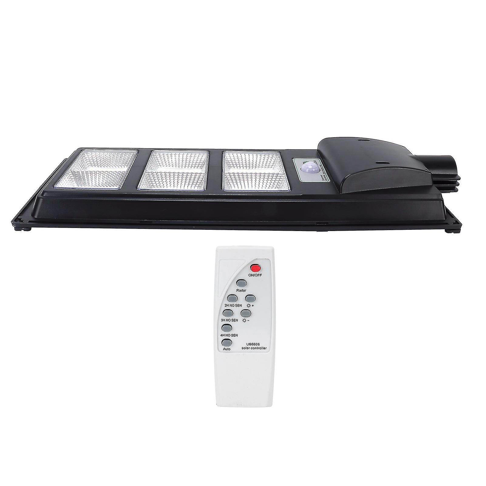 Lampadaire extérieur 324 LED 300 W avec télécommande et minuterie, lampe solaire avec détecteur de mouvement, étanche