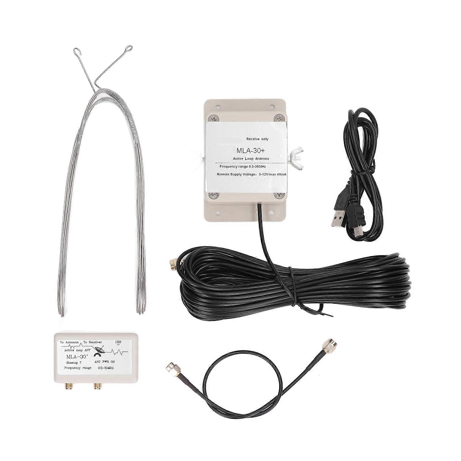 Active Loop Antenna Short Medium Wave Radio Receiving Antenna Built in Low Noise Amplifier DC5‑12V