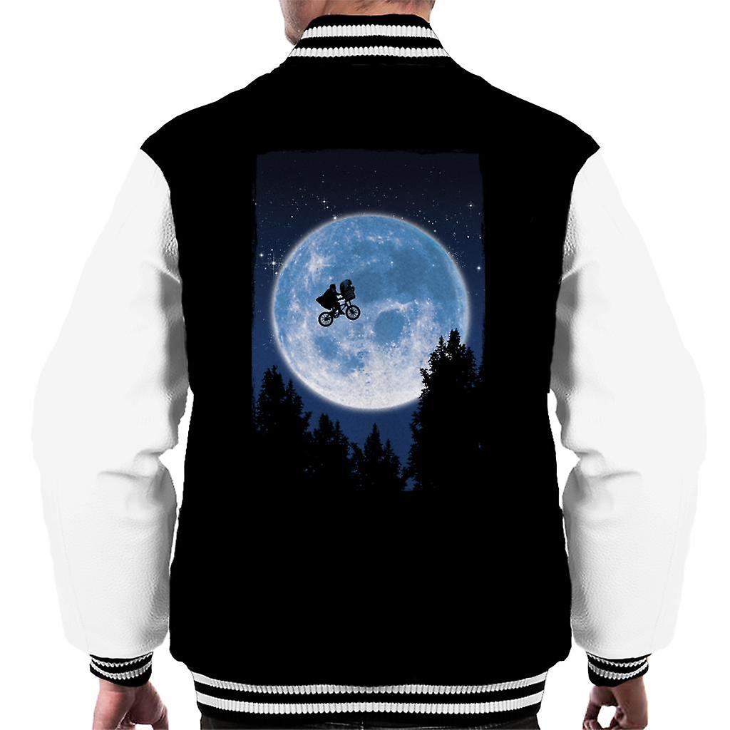 E.T. Flying Bicycle Movie Poster Men's Varsity Jacket