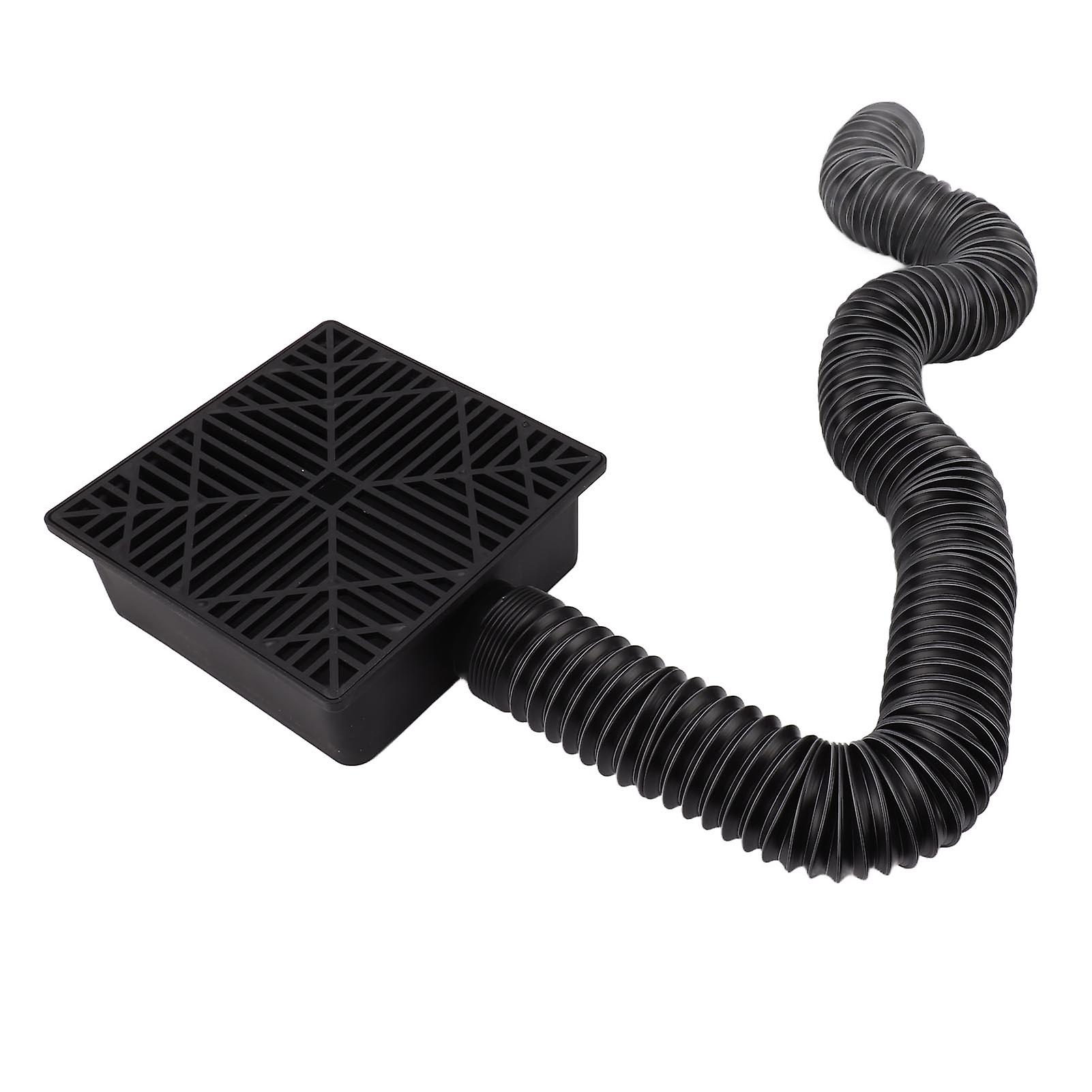 Black Gutter Downspout Extensions Catch Basin Low Profile Downspout Extender Catch Basin Downspout Extension