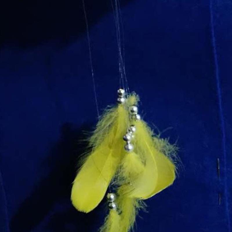 DIY Orange Feather Light Hanging Decoration with Built-in Batteries