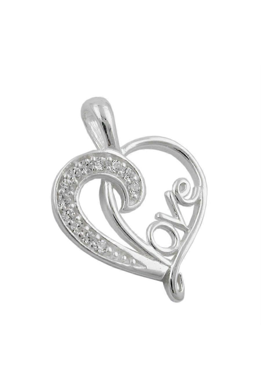 Pendant Heart L O V E Silver 925 - Gl91428