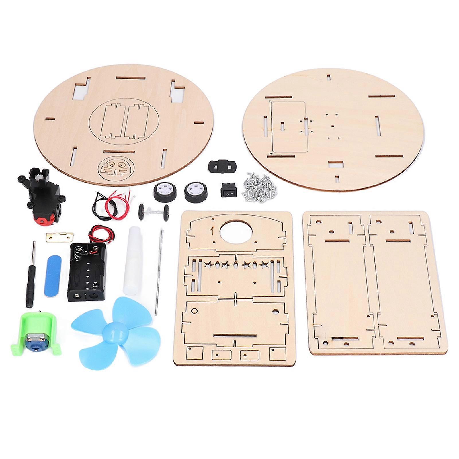 Play Robot Vacuum Toy Beech Kid Robot Sweeper Children Educational Science Assemble Kit