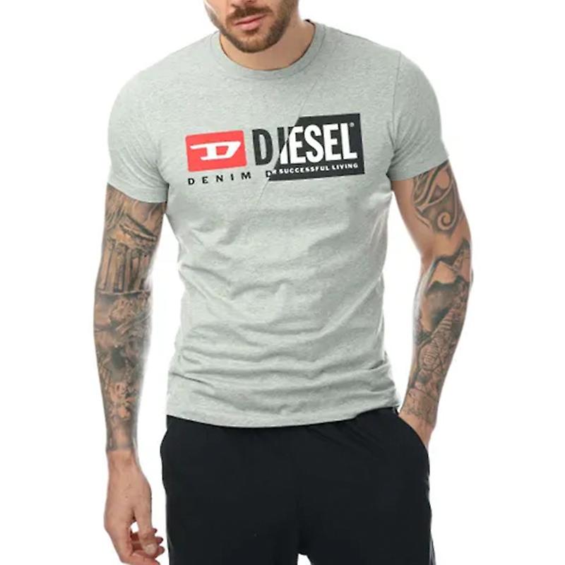 Diesel T Diego Cuty 男士 T 恤圆领短袖 Maglietta Duel Logo T 恤