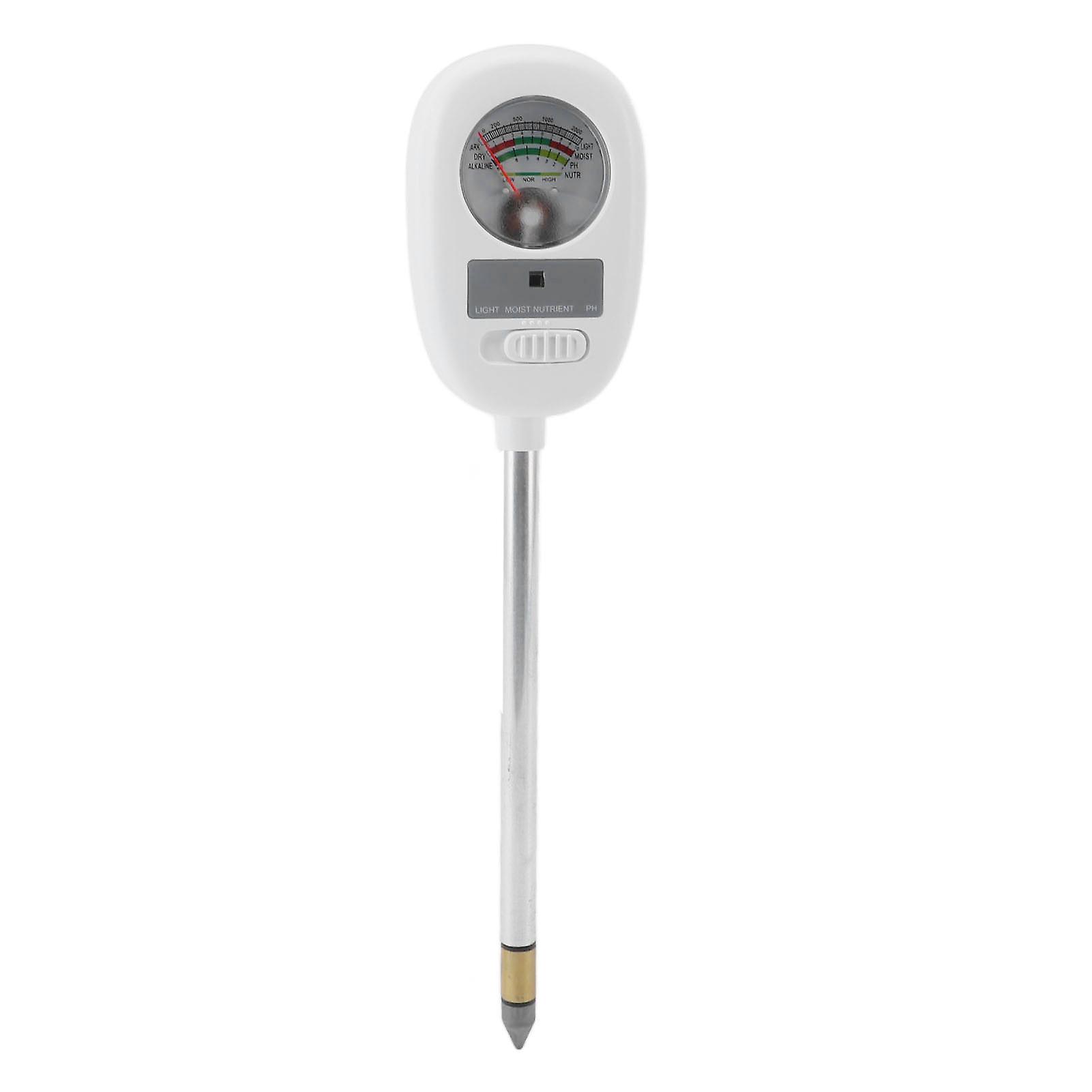 Soil Meter 4 in 1 High Accuracy PH Light Fertility Humidity Soil Tester for Garden Lawn Farm Greenhouse