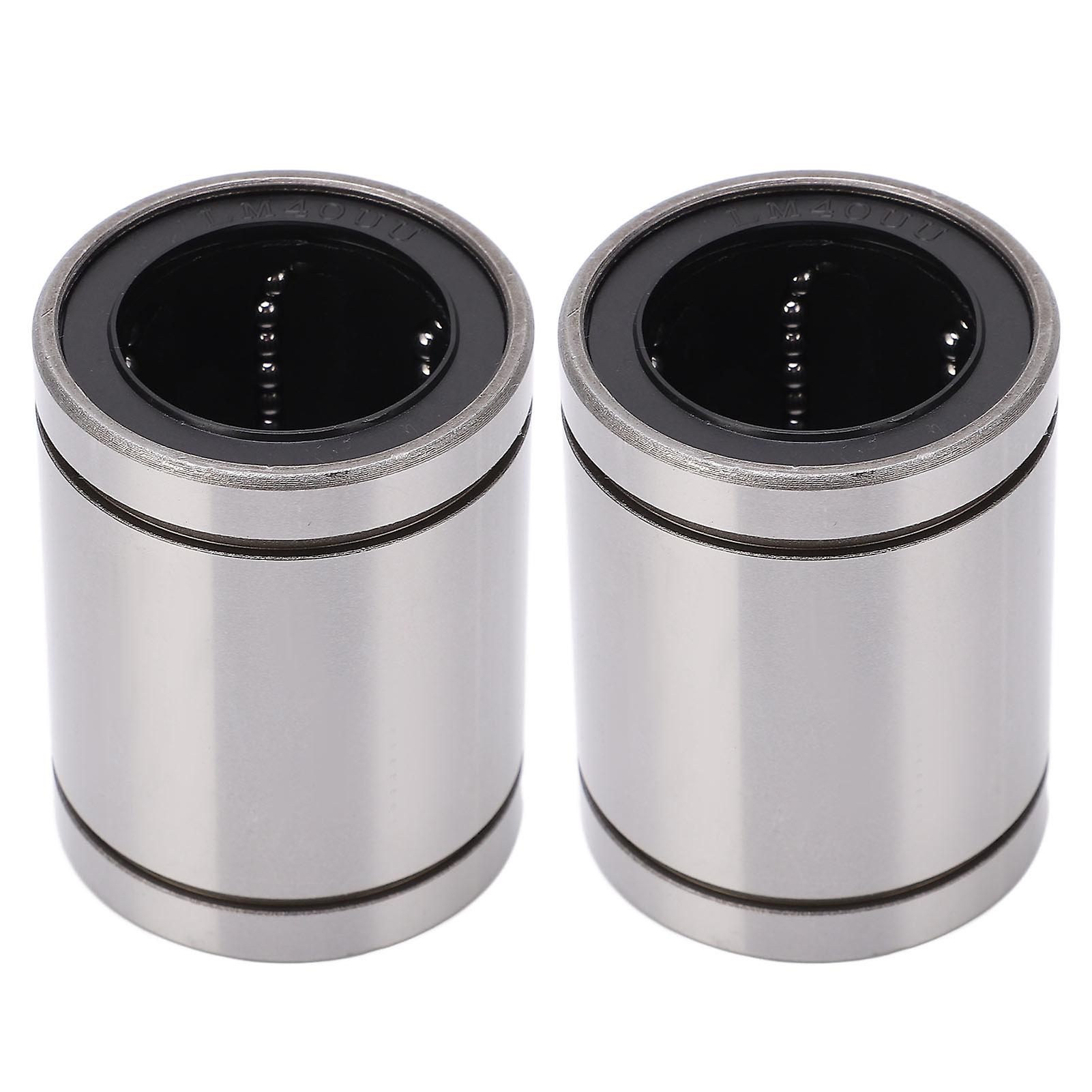 2 יחידות מיסבים כדוריים ליניאריים פלדה מיסבים ליניאריים צילינדר במהירות גבוהה עם רעש נמוך למדפסות תלת מימד ומכונות חריטה 