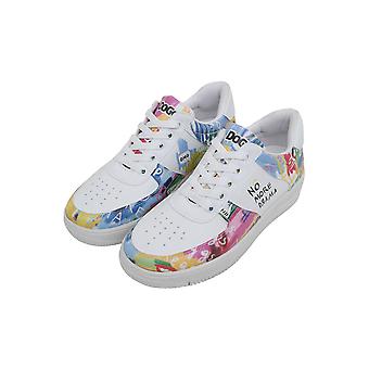 Women Vegan Leather White Sneakers - Warner Bros Tweety Love Design