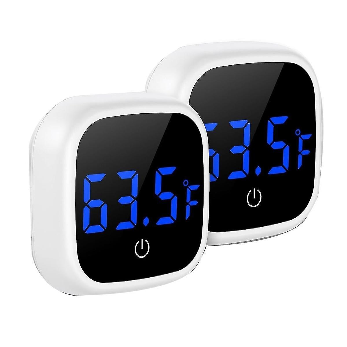 Digital Aquarium Thermometer, Touch Screen Fish Tank Thermometer, Adhesive Temperature Sensor With