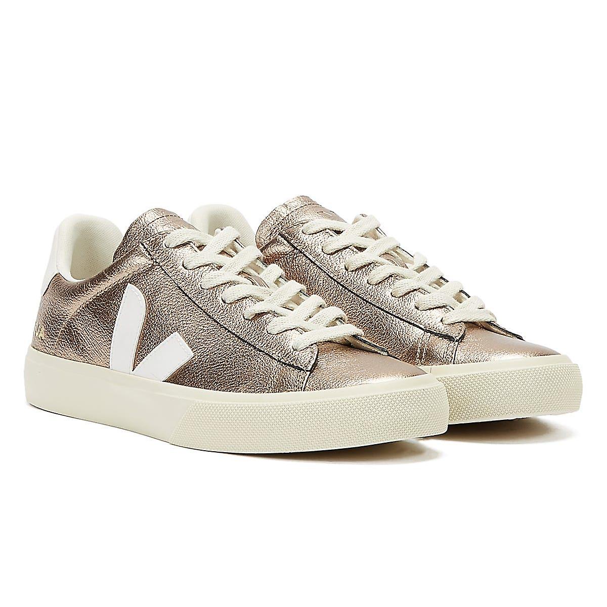 Veja Campo Womens Bronze/White Trainers
