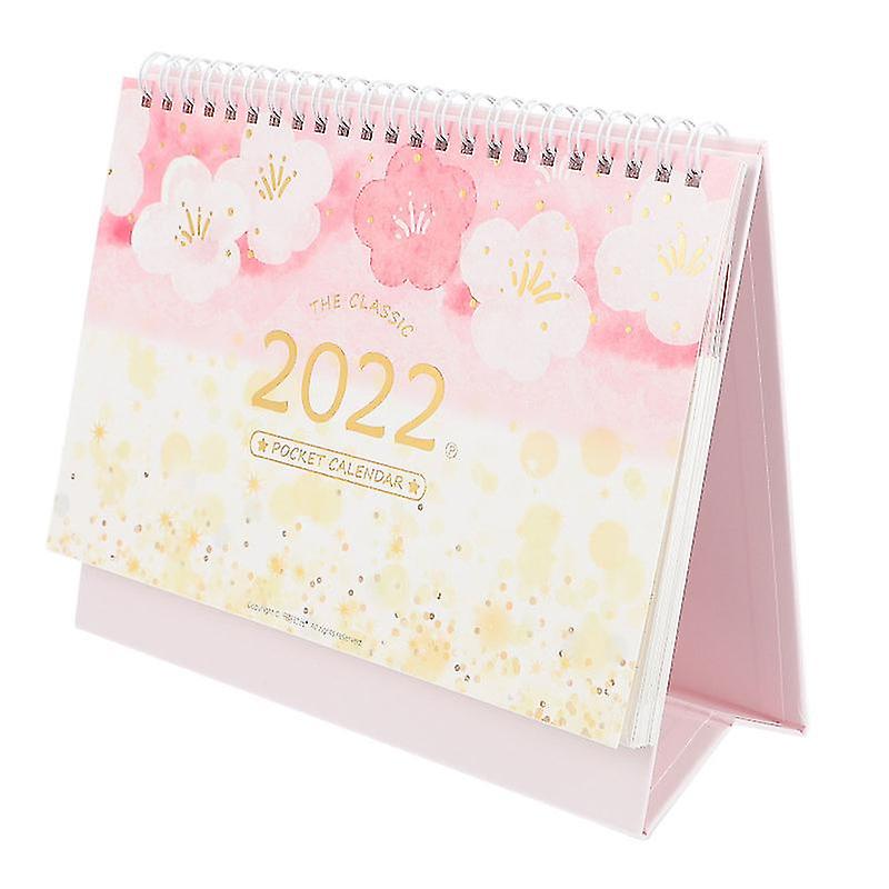 1set 2022 Calendar With Sticker Greeting Cards