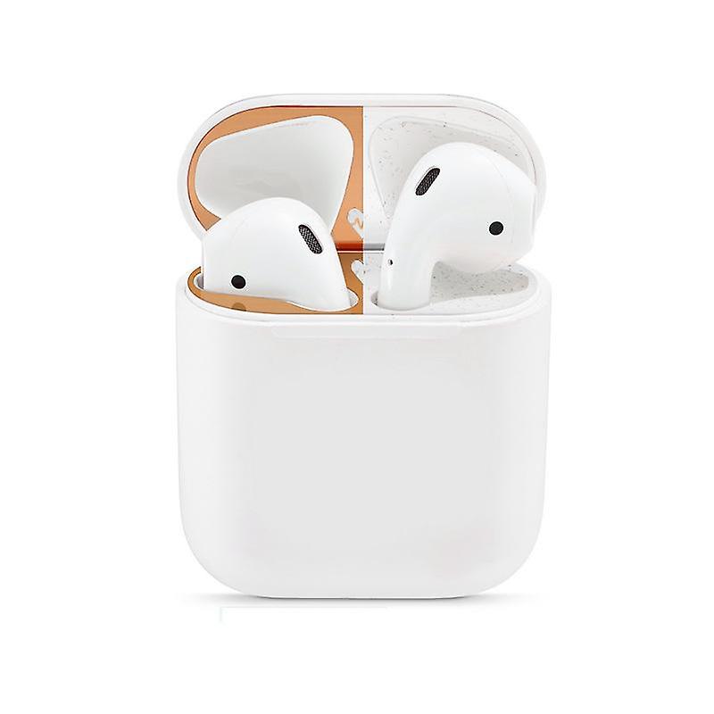 White Protective Skin Case For Airpods 1/2 Inner Cover Dustproof Sticker