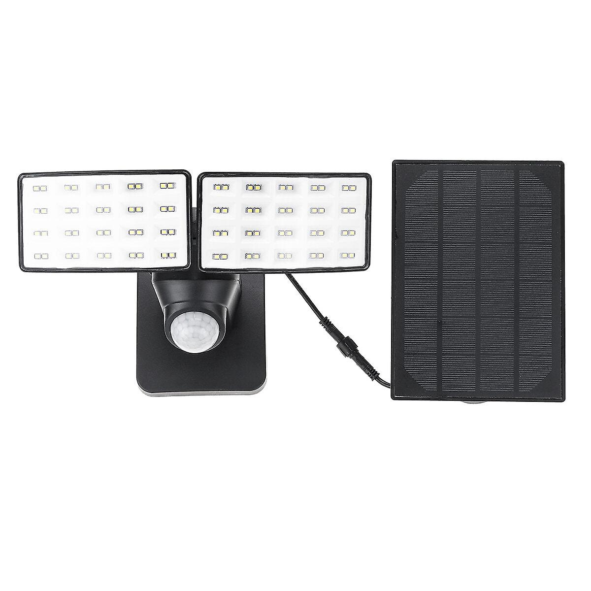 3 Modes Double Heads Led Solar Light Outdoor Motion Sensor  Rotatable Waterproof Wall Lamp