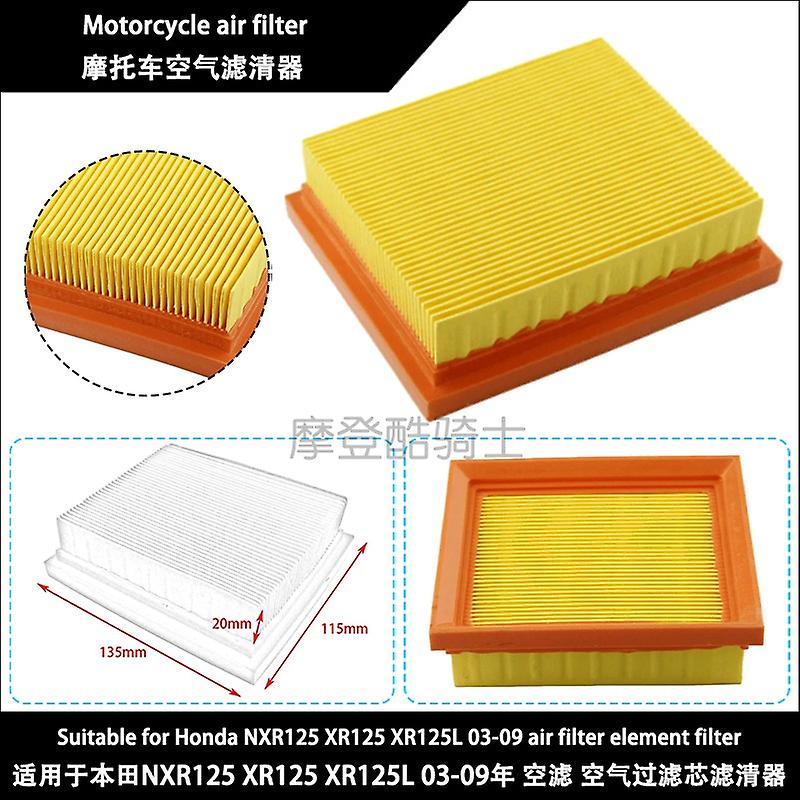 For Honda NXR125 XR125 XR125L 2003-2009 Air Filter