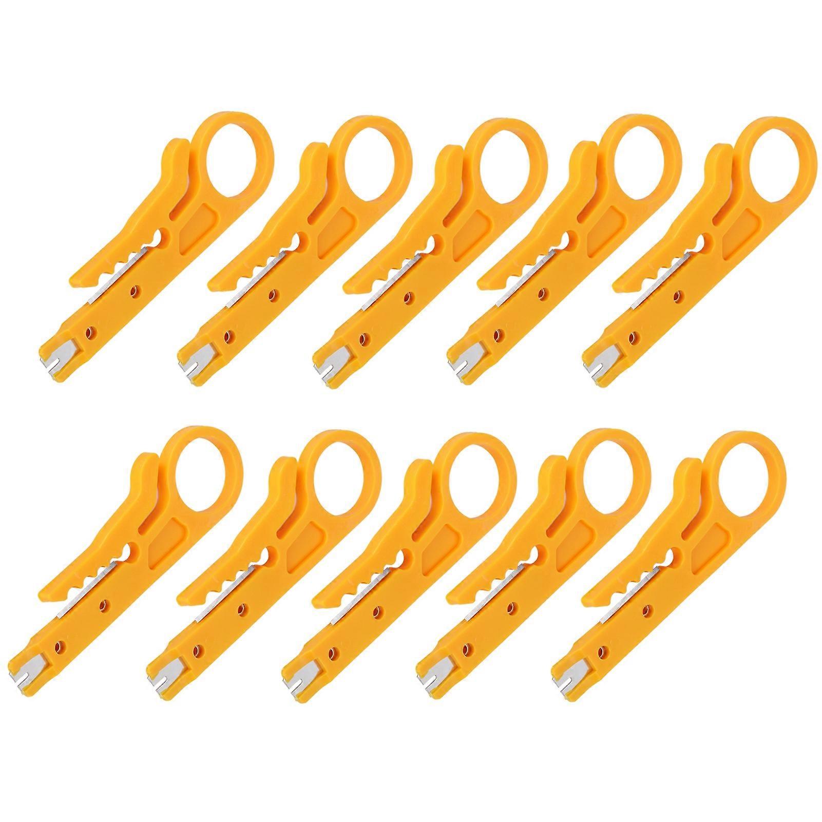 10Pcs Wire Stripper Multi Purpose Mini Cable Crimping Stripping Pliers Tool for Electrician