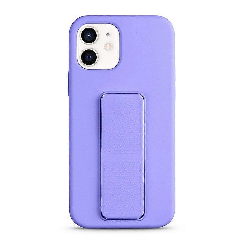 For iPhone 12 Liquid Silicone Holder Phone Case