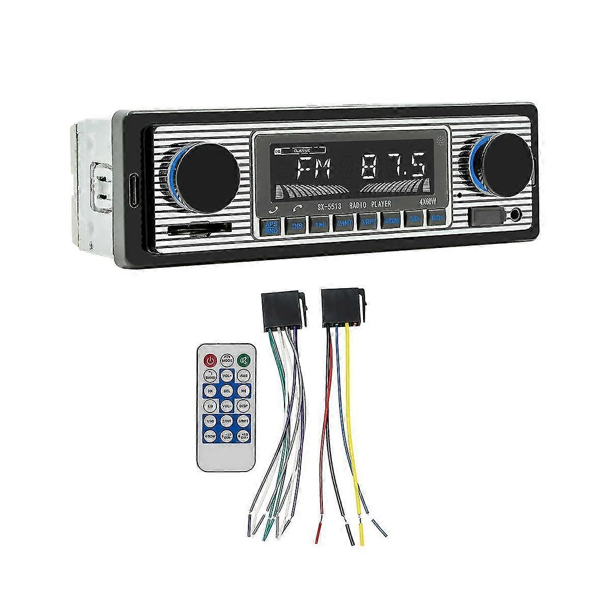 4-channel 60w Bluetooth Car Radio Car Mp3 Player Plug-in U Disk Car Radio With Wiring Protection Fu