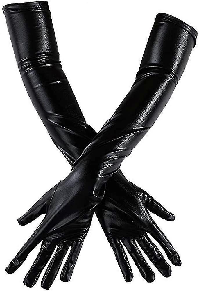 Sexy Patent Leather Gloves Cosplay Pole Dancing