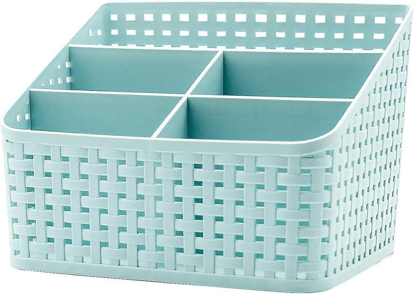 Storage basket, cosmetic box storage box, plastic storage box desktop 5-compartment storage box multi-function storage