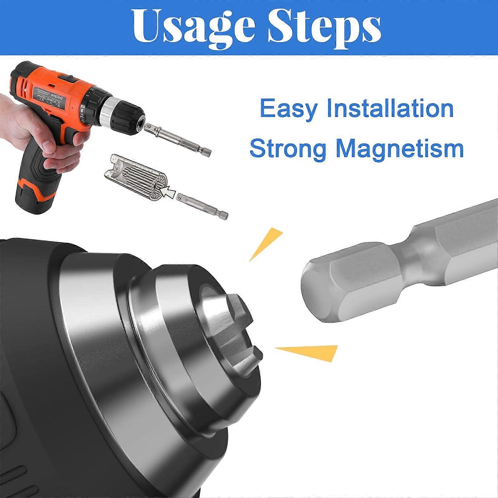 8-piece set of electric sleeve conversion rods - silver