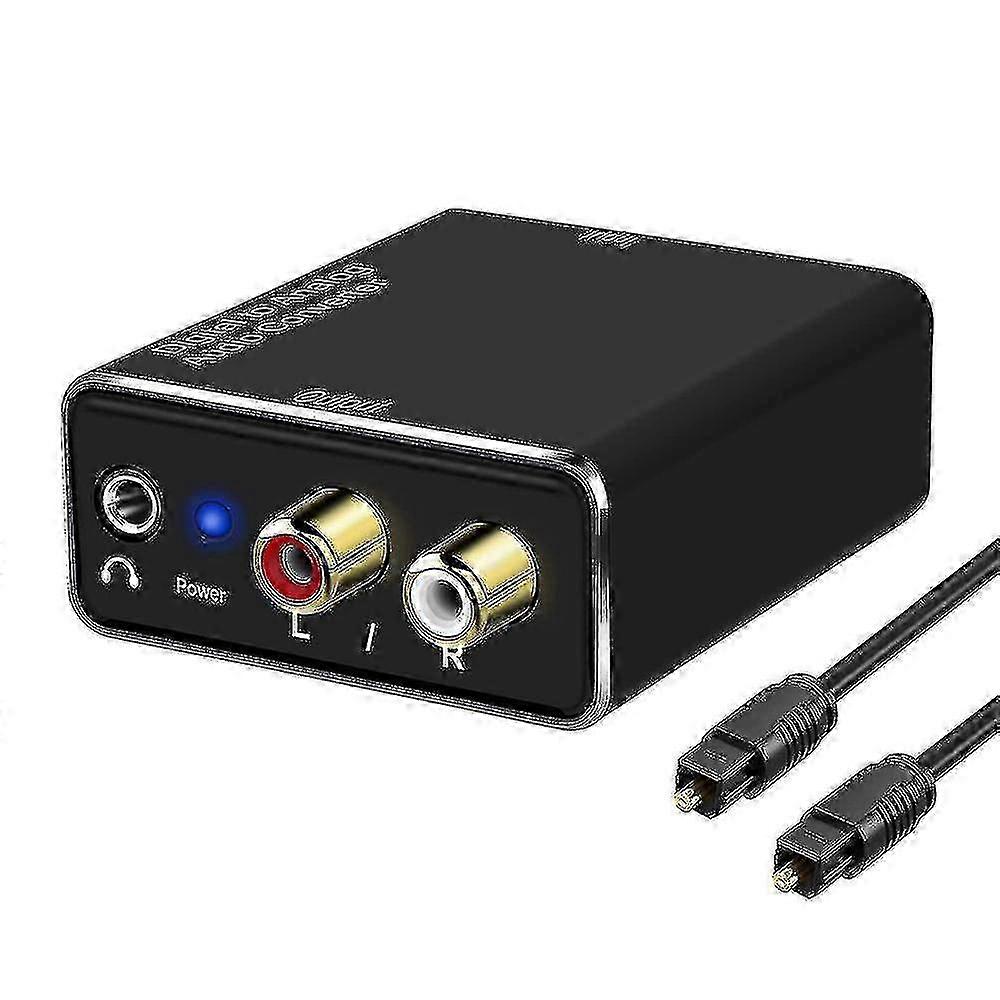 Digital To Analog Audio Converter,dac Digital Spdif Optical To Analog L/r Rca &amp; 3.5mm Aux Stereo Au