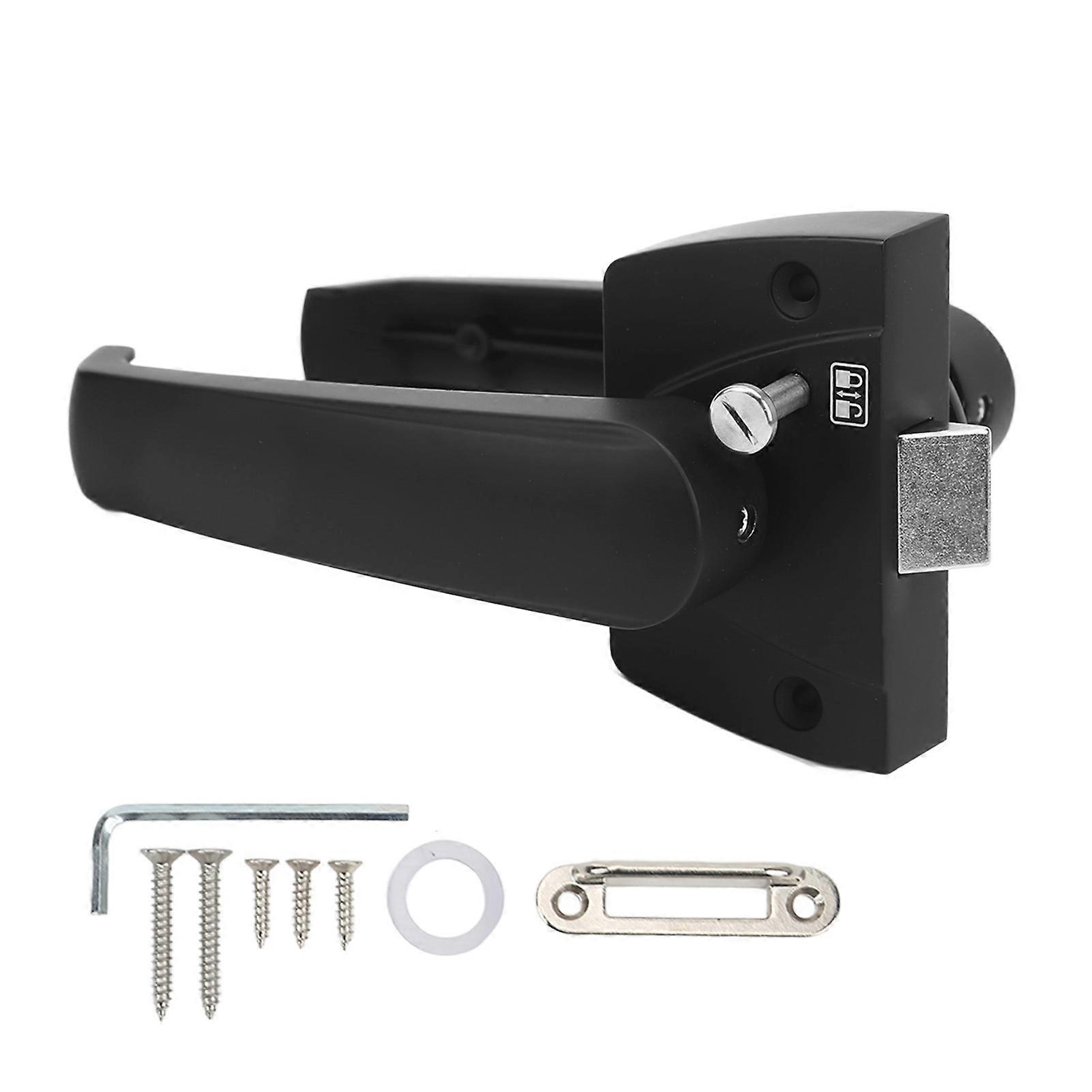Badezimmer Toilette Privacy Lock Eingangshebelschloss Aluminiumlegierung mattschwarz für Wohnmobil Boot Schiff
