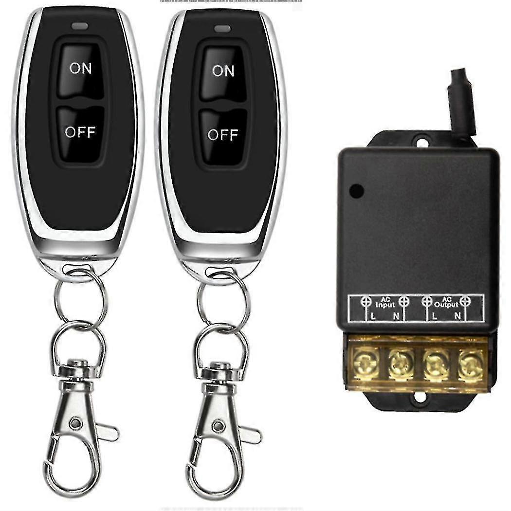 433mhz 220v Water Pump Remote Control Switch 1ch 30a Receiver Module On/off Wireless Rf Transmitter