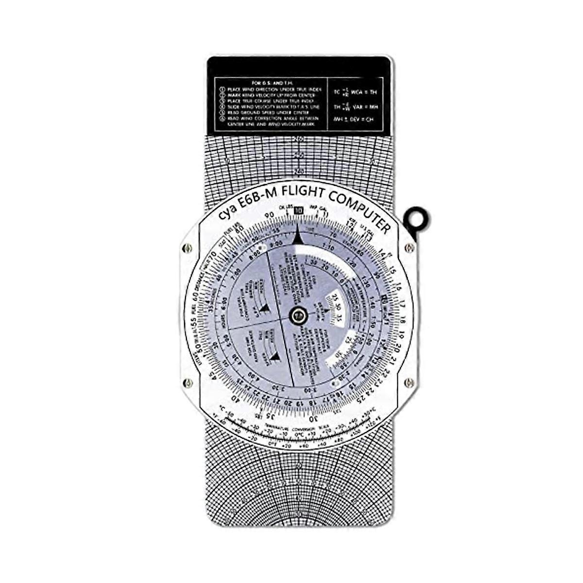 E6B Metal Flight Computer Aviation Plotter Circular Slide Rule Used in Aviation Flight Training