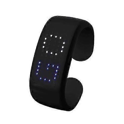 hmwy-led bluetooth app control slap bracelet led display bracelet