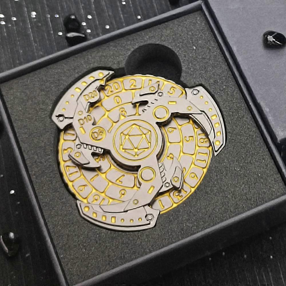 Roulette Dice D&d Metal Dice Fingertip Gyro Dice For Dungeons And Dragon Compass Dice Dnd Spinner Dice Rpg Machine Dnd Dice