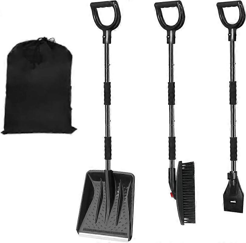3 In 1 Snow Shovel Set With Carrying Bag